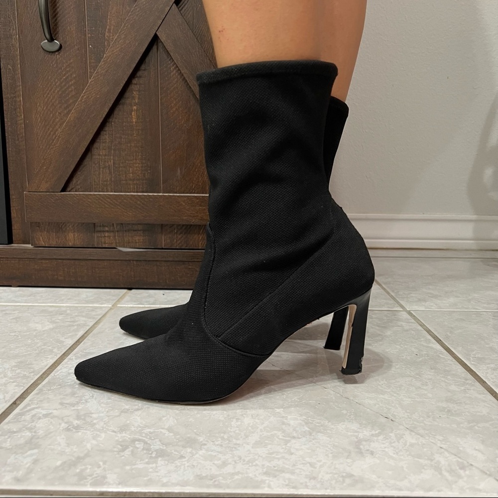 Stuart Weitzman Black sock  Rapture Heeled Boots